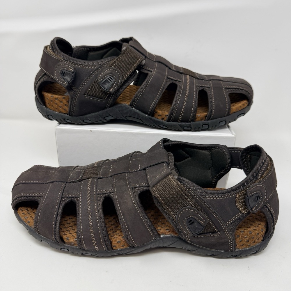 Nunn Bush Rio Bravo Fisherman Sandals Size‎ 13M Brown 84799-200 Mens Comfort